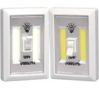 GSV Essentials COB Light Switch, Battery-Operated LED Light, Portable, Manual, White
