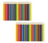 GSV Essentials Colour Pencil Single, Premium Pigment Core for Smooth & Vibrant Colouring, Durable Wooden Body, Ideal for Artists, Students, Sketching, Drawing & Detailed Artwork, (48 Pcs)