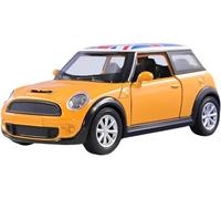 GSV Essentials Die Cast Metal Toy Cars, Long-Lasting, Imaginative Play, Robust Construction And Eye-Catching Design, Excellent Choice For Birthday Gifts, Yellow, (1 PCS)