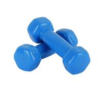 GSV Essentials Dumbbell for Fitness & Home Gym, Non-Slip Grip, Anti-Roll Hexagonal Shape Design, Smooth Finish, Portable & Compact, Strength Training Equipment for Men & Women, Random Colour (5Kg)