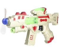 GSV Essentials Electric Music Toy G-u-n, Eight Tone Gun Toy, Cool Rotating Toy, Unique Design, Lightweight, Durable Construction, Outdoor Fun, Sound & Light