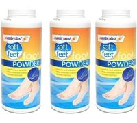 GSV Essentials Foot Powder Talc, Eliminates Odour, Absorb Excess Moisture, Long Hours Of Standing, Exercising, Or Wearing Closed Shoes, Easy To Apply, Pack Of 3