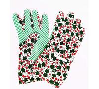 GSV Essentials Gardening Gloves for Women, Floral Pattern Garden Gloves, Soft and Lightweight, Breathable and Comfortable, Non-Slip