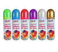 GSV Essentials Glitter Effect Hair Aerosol Spray, Long-Lasting Shine, Easy To Use, Lightweight, Perfect For Special Occasions, Festivals, Parties, Random Colour, 200ml, (2 Pcs)