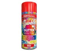GSV Essentials Glitter Spray Paint, Dazzling And Beautiful Effect, Durable And Long-Lasting, Portable And Lightweight, Quick-Drying, Ideal Use For Hobby, Art, Craft Work, 200ml (RED)