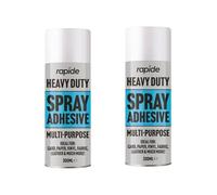 GSV Essentials Heavy Duty Adhesive Spray, Multi-Purpose Spray, Ultimate Solution for Card, Paper, Vinyl, Fabric, Leather, Easy to Use, Versatile Application, 300ml (2 PCS)