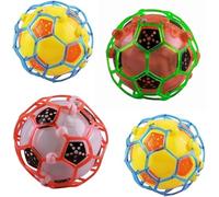 GSV Essentials Jumping Joggle Bopper Ball, Electric Light Football, LED Flash Bouncing Ball, Children's Music Toys, Eye-catching Glowing Effect, Funny Magic Ball (4 PCS)