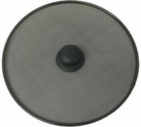 GSV Essentials Kitchen Frying Pan Splash Guard with Knob Protector Lid, Oil Splatter Screen, Cooking Guard, Black (25 CM)
