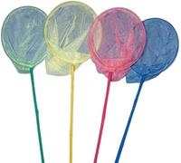 GSV Essentials Landing Fishing Nets Bamboo Handle, comfortable grip, Fishing Nets for Catching Insects Bugs, Fish, Crabs, Easy to Use, Long-Lasting Performance, Pack of 6