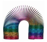 GSV Essentials Large Rainbow Slinky Spring, Interactive Play, Perfect for Stress Relief, Creative Play, Flexible Design, Enhancing Hand-Eye Coordination, Long-Lasting Fun