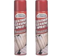 GSV Essentials Leather Cleaning Spray for Car Interiors, Deep Cleans & Restores Shine, Non-Greasy & Fast-Drying Conditioner, Protects Against Cracking & Fading, (2, Pcs, 250ml)