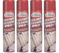 GSV Essentials Leather Cleaning Spray for Car Interiors, Deep Cleans & Restores Shine, Non-Greasy & Fast-Drying Conditioner, Protects Against Cracking & Fading, (4, Pcs, 250ml)