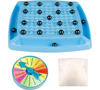 GSV Essentials Magnetic Ball Balance Board Game for Kids & Adults, Interactive Skill Toy with Spinner, Steel Balls & Challenge Board, Fun Party Game for Focus,