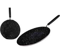 GSV Essentials Marble Coating Flat Tawa, Ergonomic Handle, Heat Resistant, Nonstick Surface, Easy to Clean, Sturdy Construction, Lightweight Nature, Multipurpose Use (26CM)