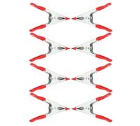 GSV Essentials Metal Spring Clamps, Ergonomic Grip, Durable Construction, Easy to Use, Portable and Lightweight, DIY and Home Improvement Projects, Photos, Posters, 2'' & 4'' (8pcs)