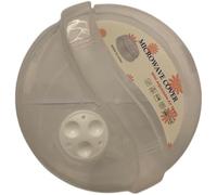 GSV Essentials Microwave Food Plate Cover, Heat-Resistant Plastic, Compact And Lightweight, Protective Barrier Against Dust And Contaminants, Dustproof Lid (2PCS)