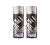 GSV Essentials Multi-Purpose Lithium Grease Spray, Water-Resistant, Lubricant Spray, Long-Lasting Protection, Ideal For Use On Bearings, Chains, Gears, Hinges, 250ml, (2 Pcs)