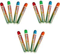 GSV Essentials Multicolour Bingo Dabber Dot Marker Pens, Bold, Eye-Catching Colours, Excellent For Classroom Learning, Party Games, Bingo Nights, Or Even Decorating Holiday Cards (12 Pcs)