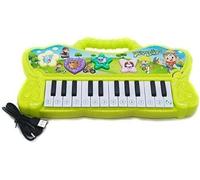 GSV Essentials Musical Piano Toy Keyboard For Kids, Flashing LED Light, Vibrant Colour, Eye Catching Design, Delightful Music, Battery Operated, Promote Motor Skills ((Pink))