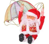GSV Essentials Musical Tumbling Santa Claus With Parachute, Christmas & Home Decor, Compact And Portable, Musical Xmas Gifts For Kids, Festive Holiday Party Decoration