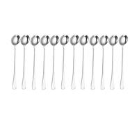 GSV Essentials Premium Small Head Stainless Steel Soup Spoon Set, Elegant Design, Smooth Edges, Durable Construction, Easy to Clean, Ergonomic Handle, Silver Finish (12PCS)