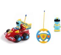 GSV Essentials RC Racing Car, Bright & Colorful Design, Interactive Features, Fostering Auditory Development, Encourages Role-Playing, Dynamic Light and Sound Effects (Red)
