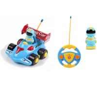 GSV Essentials RC Racing Car, Bright & Colorful Design, Interactive Features, Fostering Auditory Development, Encourages Role-Playing, Dynamic Light and Sound Effects (Blue)