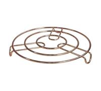 GSV Essentials Round Metal Trivet Set, Heat-Resistant, Durable Wire Design, Stainless Steel Copper Round Steamer Rack, Kitchen and Dining Use (3Pcs)