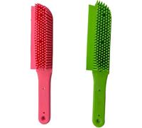 GSV Essentials Rubber Pet Hair Hand Brush, Lint Remover, Durable Rubber Bristle, Reusable, Portable And Lightweight, Pet Grooming Brush, Durable And Flexible, Random Colour