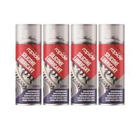 GSV Essentials Silicone Lubricant Aerosol Spray, High Performance, Quick-Drying, Non-Cracking, Waterproof And Insulates, Ideal Use For Metal, Wood, Rubber, Vinyl, 250ml (4PCS)