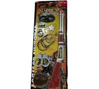 GSV Essentials Special Mission 8-Piece Cowboy Western Toy G-u-n Set, Toy G-u-n-s and Accessories, Pretend Play Set for Boys, Wild West Adventure, Sturdy Game