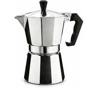 GSV Essentials Stainless Steel Stove Top Coffee Maker Moka Pot, Classic Espresso Coffee Brewer for Gas Stove, Strong Coffee Maker with Heat Resistant Handle for Home, Office & Travel (3 Cup)