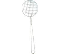 GSV Essentials Stainless Steel Strainer for Kitchen, Ergonomic Mesh Design, Comfortable Grip, Chipper for Deep Fry, Heat Resistant, Efficient Food Removal, Easy to Clean (21cm)