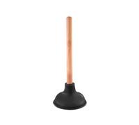 GSV Essentials Toilet Plunger with Wooden Handle, Ensuring Long-Lasting Use, Effective Unclogging Action, Clearing Blockages, Easy to Clean, Toilets, Sinks, Drains, Comfortable, (1 Pcs)