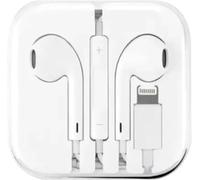 GSV Essentials Wired Lightening Earphone With Mic Control, In-Ear Earphone, Noise Cancellation, Sleek And Modern Design, Easy To Connect, Compact And Lightweight, White