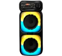 GSV Essentials Wireless Bluetooth Speaker, 8W High Power, 1500mAh Battery Capacity, Colourful LED Light, Multi-Media Speaker, Outdoor Entertainment, Super Bass, Karaoke System