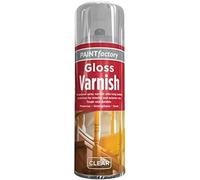 GSV Essentials Wood Clear Gloss Varnish Spray Paint, All Purpose Varnish Clear Finish, Interior/Exterior Protection, Quick-Drying, Apply to Wood, Metal, Plastic, 250ml (Pack of 1)