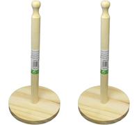 GSV Essentials Wooden Kitchen Paper Towel Tissue Roll Holder, Stick Paper Roll Stand Rack, Living Room, Bedroom Home Decoration, Versatile Use, Stylish Design (2 PCS)