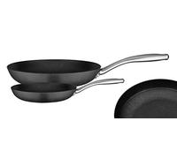 GSW Robusta 716505 Pan Set 2 Pieces Cast Iron Rust-Proof Stainless Steel Black