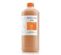 GSwReJ 1000ML Waterproof Pigment Ink For Wide Format Inkjet Printers Compatible With Various Models Available In 11 Colors(Orange)