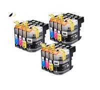 GSwReJ 12 Pack Compatible Ink Cartridges For LC127 LC127XL LC125XL Suitable For MFC-J245 J470DW J650DW J870DW J4410DW J4510DW Printers With Complete Ink Supply