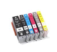 GSwReJ 12 Pack Compatible Ink Cartridges PGI250 CLI251 For MG6620 MX922 MG5620 MG5420 MG6320 MX6420 MG7520 MG5520 IP7220(1set 6PK)