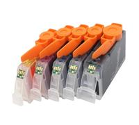 GSwReJ 15pcs Compatible Ink Cartridges For IP4300 IP4500X IP5200R IP5300 MP500 MP600 MP800 PGI5 CLI8