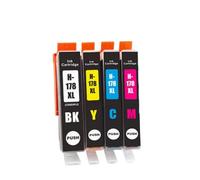 GSwReJ 178XL Ink Cartridge Compatible With 178 178 Works With D5463 5510 5511 5512 6520 6521 7510 7515 B109a B109n B110a C6380 Printers(1 Set(4pcs))