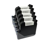 GSwReJ 25.4mm TIJ Handheld Inkjet Printer Ink Cartridge Fast Drying Water-resistant Solvent Black Ink For DCODE 1309S Compatible Use(5PCS)