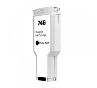 GSwReJ 300ML Compatible Inkjet Cartridge For Color Printing Compatible With 747 747XL P2V84A P2V85A P2V86A P2V87A For DesignJet Z6 Z9 Printers(746-PBK)