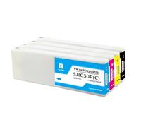 GSwReJ 300ML Pigment Ink Cartridge For Compatible TM-C7500G TM-C7500GE-312 EUR Printer Four Colour SJIC30P(4Color-1set)