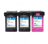 GSwReJ 3Pack Replacement Ink Cartridge 301XL Compatible For Various Deskjet Printers Including 3051a 3052a 3054a 3055a 3056a 3057a 3059a 3510 3511(2Black 1Color)