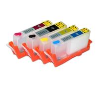 GSwReJ 4 Color Refillable Ink Cartridge Compatible With 178 178xl For Photosmart 5510 5515 6510 7510 TB110a Printers With Permanent Chip