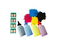 GSwReJ 4 Pack CE320A CE312A 128A Color Toner Powder With 4 Chips Compatible With Various Laser Printers CP1525N 1525NW CM1415FN 1415FNW